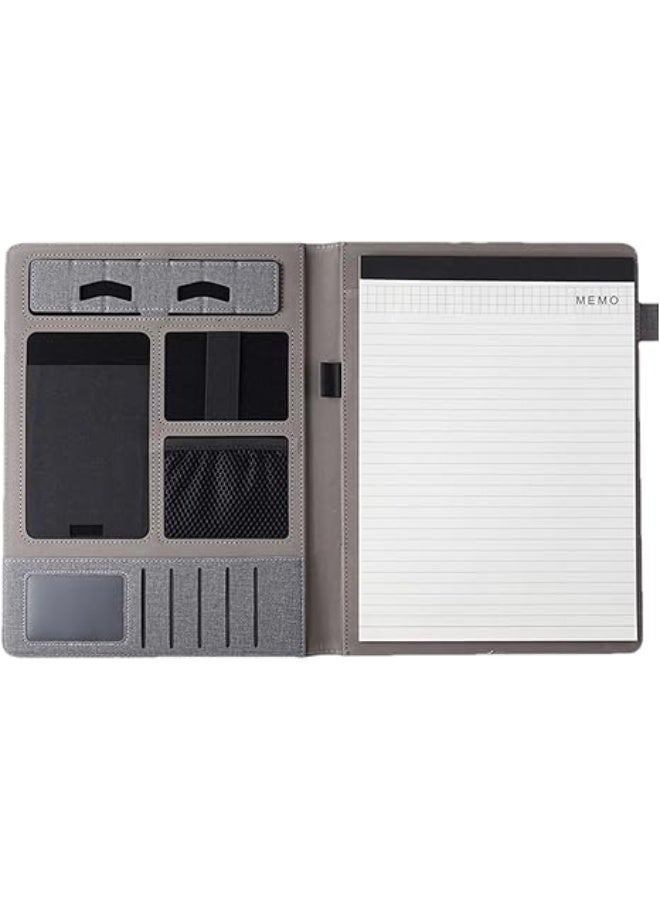 Arabest Conference Binder - A4 Meeting Organizer, Professional Notebook Folder, Multi Pocket Storage Feature, Sturdy Document Function, Premium Office Tool, Study Room Use 9.45x12.4x0.79 Inches - Image 1